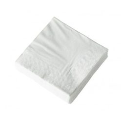   Koktélszalvéta 2 rétegű 20x20 cm 2500 lap/karton - fehér