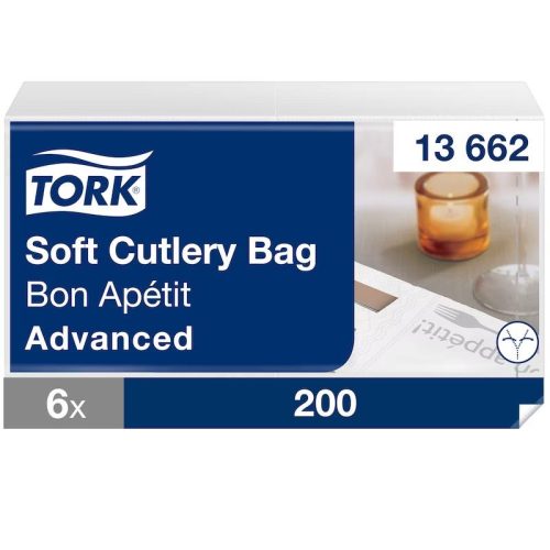 Tork Papírszalvéta 3 rétegű 40x39 cm 1/8 hajtású "Bon appetit" 200 db/csomag