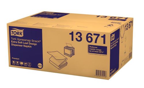 Tork Xpressnap Snack® Extra Soft adagolós szalvéta N10 - fehér 