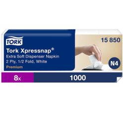   Tork Xpressnap Extra Soft fehér adagolós szalvéta N4 2 rétegű 1/4