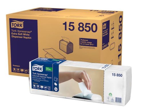 Adagolós szalvéta Tork Xpressnap Extra Soft 2 réteg N4 rendszer 1000 lap/csomag - fehér