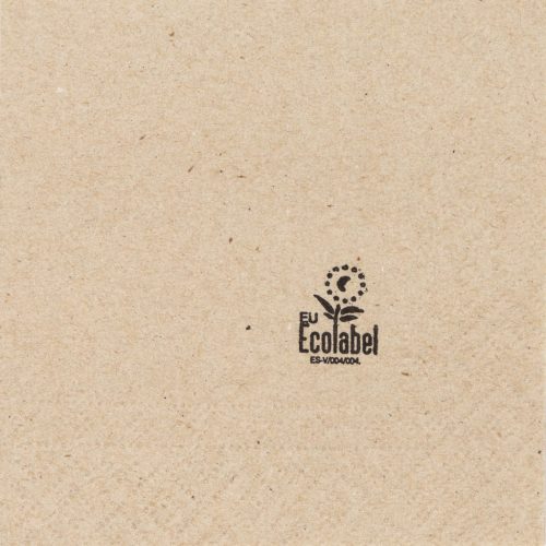 Koktélszalvéta – 2 rétegű, 20×20 cm, újrahasznosított (EU Ecolabel, 100 lap)