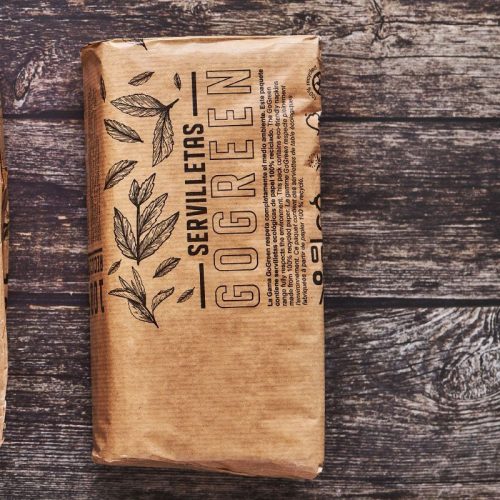 Koktélszalvéta – 2 rétegű, 20×20 cm, újrahasznosított (EU Ecolabel, 100 lap)