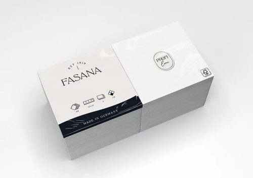 Fasana Papírszalvéta 33x33 cm 1/4 hajtású 3 réteg 250 lap/csomag - gyöngyfehér