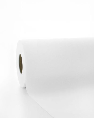 Mank textilhatású bankett tekercs 120 cm x 25 m - fehér