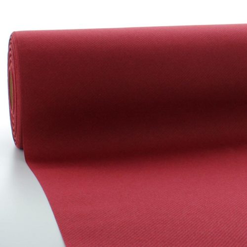 Mank textilhatású bankett tekercs 120 cm x 25 m - bordó