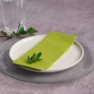 Evőeszköztartós textilhatású szalvéta 1/8 hajtású 40 lap/csomag - pisztácia