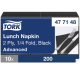 Tork papírszalvéta 2 rétegű 33x33 cm 1/4 hajtású 200 lap/csomag - fekete