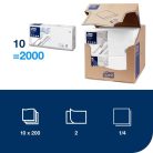 Tork papírszalvéta 2 réteg 33x33 cm 1/4 hajtású 200 lap/csomag - fehér