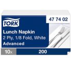 Tork papírszalvéta 2 réteg 33x33 cm 1/8 hajtású 200 lap/csomag - fehér