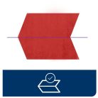 Tork papírszalvéta 2 réteg 33x33 cm 1/8 hajtású 200 lap/csomag - piros