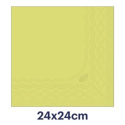 Koktélszalvéta 2 rétegű 24x24 cm 200 lap/csomag - lime