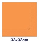 Tork papírszalvéta 2 rétegű 33x33 cm 1/4 hajtású 200 lap/csomag - narancs