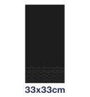 Papírszalvéta 2 réteg 33x33 cm 1/8 hajtás 200 lap/csomag - fekete