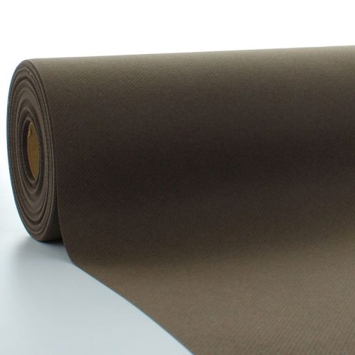 Mank textilhatású bankett tekercs 120 cm x 25 m - barna