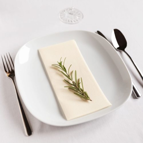 Textilhatású szalvéta 40x40 cm 1/8 hajtás 50 lap/csomag - krém