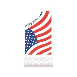 Usa zászlós szalvéta, amerikai típusú rendezvényekhez, éttermeknek