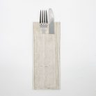 Evőeszköztartós textilhatású szalvéta 1/8 hajtású 75 lap/csomag  - fa mintás