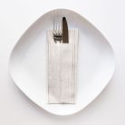 Evőeszköztartós textilhatású szalvéta 1/8 hajtású 75 lap/csomag  - fa mintás