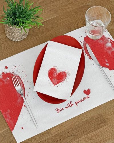 Textúrált szalvéta 40x24 cm 100 lap/csomag - szenvedély