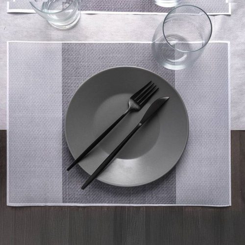 Papír tányéralátét 30x40 cm 500 db - Madagaszkár antracit