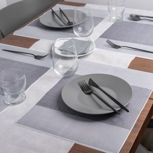 Papír tányéralátét 30x40 cm 500 db - Madagaszkár antracit