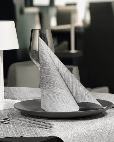 Mikrotextil hatású szalvéta 40x40 cm 50 lap/csomag - Sfumo füst