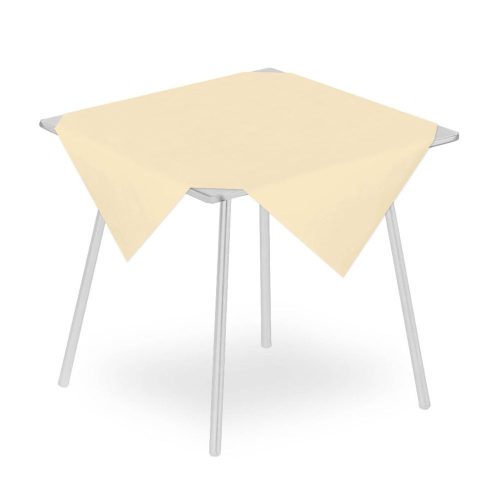 Pack Service textilhatású asztalterítő 100 cm x 100 cm 25db - krém