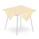 Pack Service textilhatású asztalterítő 100 cm x 100 cm 25db - krém