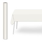 Pack Service textilhatású bankett tekercs 1,2 m x 25 m - fehér