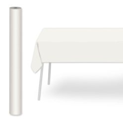   Pack Service textilhatású bankett tekercs 1,2 m x 25 m - fehér