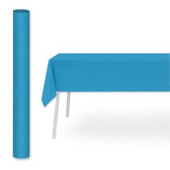 Textilhatású bankett tekercs 120 cm x 25 m - tengerkék
