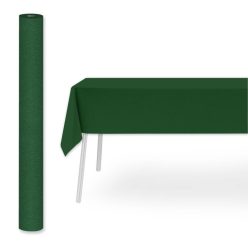 Textilhatású bankett tekercs 120 cm x 25 m - sötétzöld