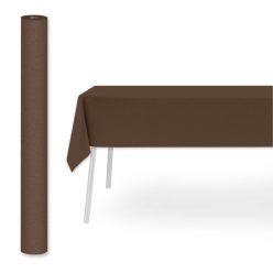   Pack Service textilhatású bankett tekercs 1,2 m x 25 m - barna