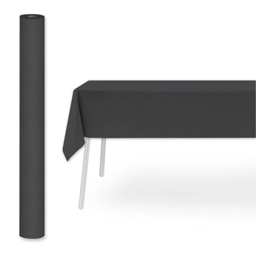 Pack Service textilhatású bankett tekercs 1,2 m x 25 m - palaszürke