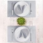 Pack Service textilhatású tányéralátét 30x40 cm 250 db egyszínű - szürke