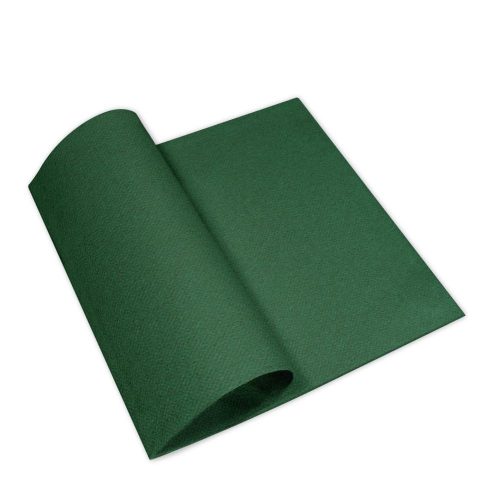Pack Service textilhatású szalvéta 40x40 cm 50 lap/csomag - sötétzöld