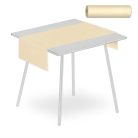 Pack Service asztali futó 40 cm x 24 m textilhatású - krém