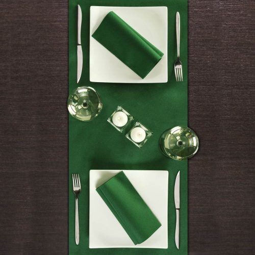 Airlaid prémium asztali futó 40 cm x 24 m (Tête-à-tête) - sötétzöld
