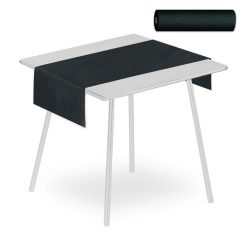   Airlaid prémium asztali futó 40 cm x 24 m (Tête-à-tête) - fekete