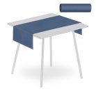 Pack Service asztali futó 40 cm x 24 m textilhatású - acélkék