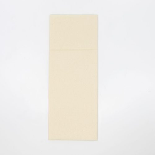 Evőeszköztartós textilhatású szalvéta 1/8 hajtású 50 lap/csomag - krém