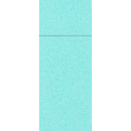 Evőeszköztartós textilhatású szalvéta 1/8 hajtású 50 lap/csomag - aqua