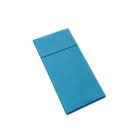 Pack Service textilhatású szalvéta evőeszköztartós 1/8 hajtású - tengerkék
