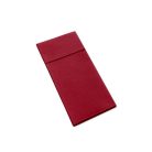 Pack Service textilhatású szalvéta evőeszköztartós 1/8 hajtású - bordó
