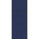 Pack Service textilhatású szalvéta evőeszköztartós 1/8 hajtású - sötétkék