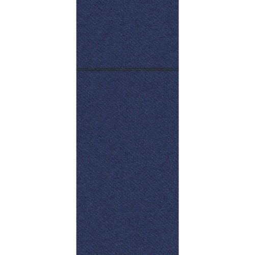 Evőeszköztartós textilhatású szalvéta 1/8 hajtású 50 lap/csomag - sötétkék