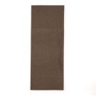 Pack Service textilhatású szalvéta evőeszköztartós 1/8 hajtású - barna