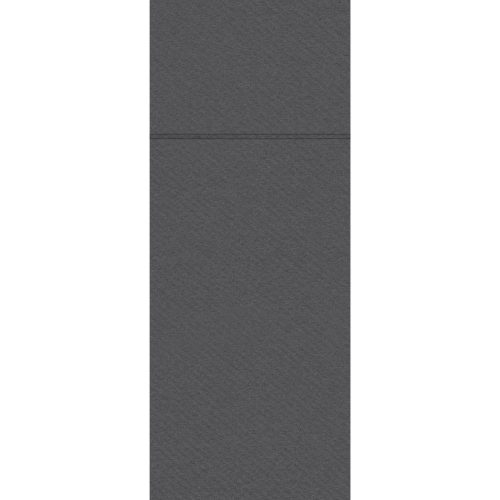 Evőeszköztartós textilhatású szalvéta 1/8 hajtású 50 lap/csomag - palaszürke