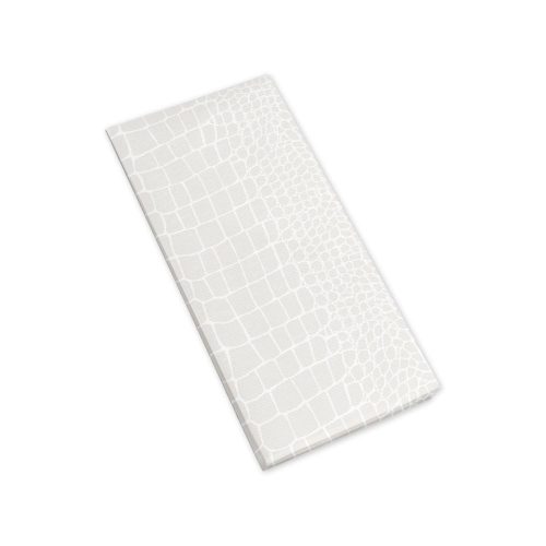Pack Service textilhatású szalvéta 40x44 cm 1/8 hajtású 50 lap/csomag Croko - fehér